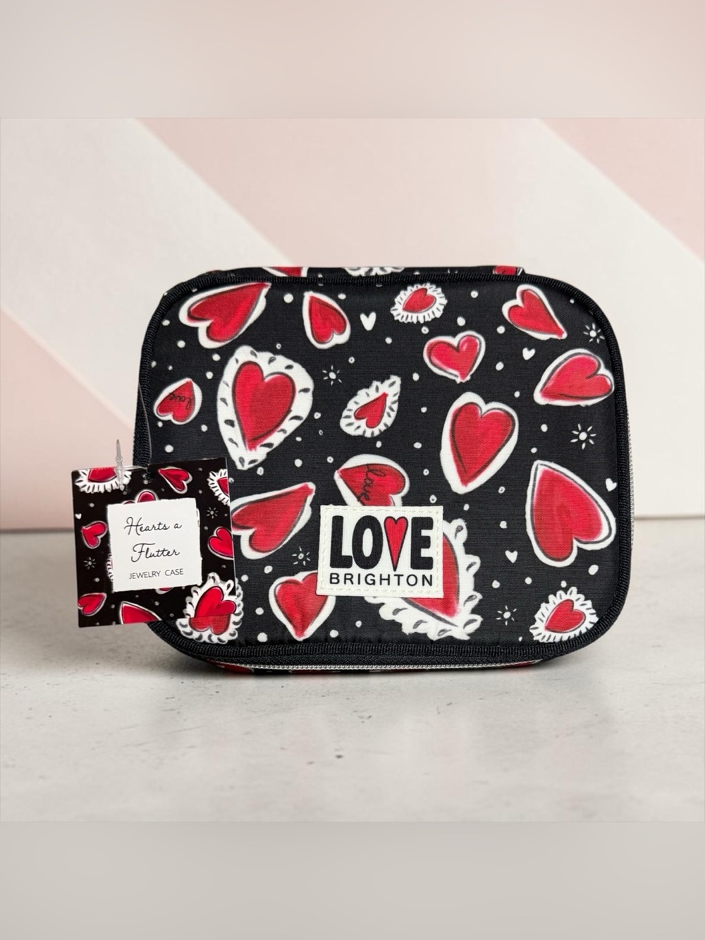 🖤♥️BRIGHTON🖤♥️Hearts A Flutter Jewelry Case/NWT